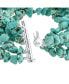 ფოტო #3 პროდუქტის Statement Wide Stabilized Blue Natural Turquoise Chips Multi Strand Bracelet For Women Sterling Silver Tube Clasp