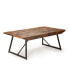 Фото #1 товара Steve Silver Walden 48" Solid Mango and Iron Parquet Cocktail Table