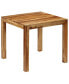 Фото #1 товара Стол обеденный vidaXL из массивной древесины шишам 32.3"x31.5"x29.9"