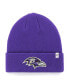 Фото #1 товара Men's '47 Purple Baltimore Ravens Secondary Basic Cuffed Knit Hat