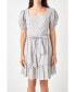 ფოტო #1 პროდუქტის Women's Floral Print Dress with Combo Braided Belt