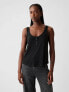 Фото #1 товара Linen-Blend Henley Tank Top