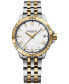 ფოტო #1 პროდუქტის Women's Swiss Tango Two-Tone PVD Stainless Steel Bracelet Watch 30mm 5960-STP-00308