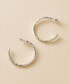 ფოტო #2 პროდუქტის Bhavani Hammered Hoop Earrings