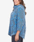 ფოტო #3 პროდუქტის Plus Size Chenille Snakeskin Print Jacquard Top