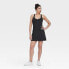 Фото #1 товара Women's Knit Halter Active Woven Dress - All In Motion Black L