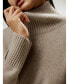 Фото #2 товара Women's Turtleneck Relaxed-Fit Cashmere Sweater for Women