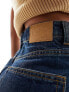 Фото #4 товара Weekday Rowe extra high waist regular fit straight leg jeans in sapphire blue
