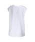 ფოტო #2 პროდუქტის Women's White Los Angeles Chargers Greetings From Muscle T-shirt