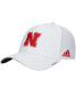 Фото #2 товара Men's White Nebraska Huskers 2021 Sideline Coaches AEROREADY Flex Hat