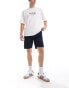 Brave Soul chino shorts with elasticated waist in navy