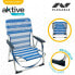 Beach Chair Aktive Foldable Blue 44 x 72 x 35 cm (4 Units)