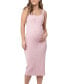 ფოტო #1 პროდუქტის Maternity Carmen Rib Knit Tank Dress