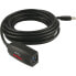ROLINE USB 3.0 Active Repeater Cable 5 m - 5 m - USB A - USB A - Black