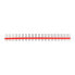 Фото #2 товара Электрический разъем Straight goldpin 1x40 с шагом 2,54 мм - красный - 10 шт. - justPi