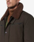 Фото #4 товара Куртка для мужчин Marc New York Randall с утеплителем и вощеным хлопком, стальной Авиатор с воротником из меха