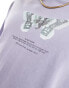 ASOS DESIGN oversized t-shirt in heavyweight 220gsm washed lilac