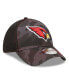 Фото #3 товара Men's Camo and Black Arizona Cardinals Logo Neo 39THIRTY Flex Hat