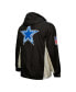Фото #2 товара Men's Black Dallas Cowboys Team OG 2.0 Anorak Vintage-Like Hoodie Quarter-Zip Jacket