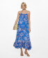 Women's Printed Long Dress Синий, 10 - фото #1