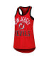 Фото #3 товара Women's Red New Jersey Devils First Base Racerback Scoop Neck Tank Top