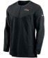 ფოტო #3 პროდუქტის Men's Black Baltimore Ravens Sideline Half-Zip UV Performance Jacket