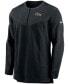 Фото #3 товара Men's Black Baltimore Ravens Sideline Half-Zip UV Performance Jacket