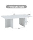 Modern Rectangular MDF Dining Table with Industrial Design