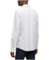 Men's Printed Slim-Fit Cotton Blend Dress Shirt