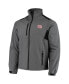Men's Charcoal New York Giants Circle Softshell Fleece Full-Zip Jacket