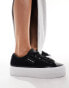 Calvin Klein Jeans bold flatform low trainers in multi