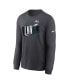 Men's Anthracite Philadelphia Eagles Super Bowl LVII Local Phrase Long Sleeve T-shirt