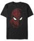 Фото #1 товара Marvel Men's Spider Man Far From Home Tech Big Face, Short Sleeve T-shirt