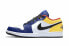 Кроссовки Nike Air Jordan 1 Low Royal Yellow (Белый, Синий)
