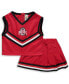 Фото #1 товара Спортивный костюм Little King Apparel для маленьких девочек Scarlet Ohio State Buckeyes двухчастный