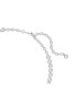 Фото #1 товара Swarovski round Cut, White, Rhodium Plated Imber Tennis Necklace