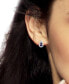 ფოტო #2 პროდუქტის Lab-Grown Blue Sapphire (7/8 ct. t.w.) & Lab-Grown White Sapphire (1/3 ct. t.w.) Stud Earrings in Sterling Silver (Also in Amethyst)