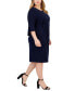 Фото #3 товара Plus Size Side-Tab Dress