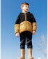 ფოტო #2 პროდუქტის Boy Sherpa Vest Black And Caramel - Toddler Child