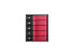 Фото #1 товара iStarUSA BPN-DE350HD-RED Trayless 3 x 5.25" to 5 x 3.5" 12Gb/s HDD Hot-swap Rack