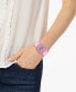 ფოტო #3 პროდუქტის Unisex Digital Pink Jelly Strap Watch 35.2mm