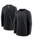 ფოტო #2 პროდუქტის Men's Black Baltimore Orioles Authentic Collection Logo Performance Long Sleeve T-shirt