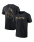 Фото #1 товара Men's Black New Orleans Saints Big and Tall Two-Sided T-shirt