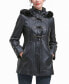 ფოტო #1 პროდუქტის Women's Flora Leather Toggle Coat