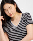 Women's Short-Sleeve Double Striped Tee