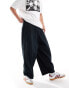 Фото #1 товара ASOS DESIGN oversized balloon trouser with elasticated waist in black