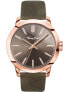 Фото #1 товара Наручные часы Gevril women's Gandria Bronze Gray Leather Watch 36mm.
