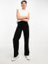 Фото #1 товара Vero Moda Tall Kayla button front wide leg jeans in black