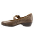 Фото #4 товара Softwalk Chatsworth S1755-312 Womens Brown Narrow Mary Jane Flats Shoes