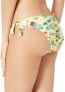 Фото #2 товара Hobie 236638 Womens Tie Side Hipster Pant Bikini Bottom Lemonade Size Large